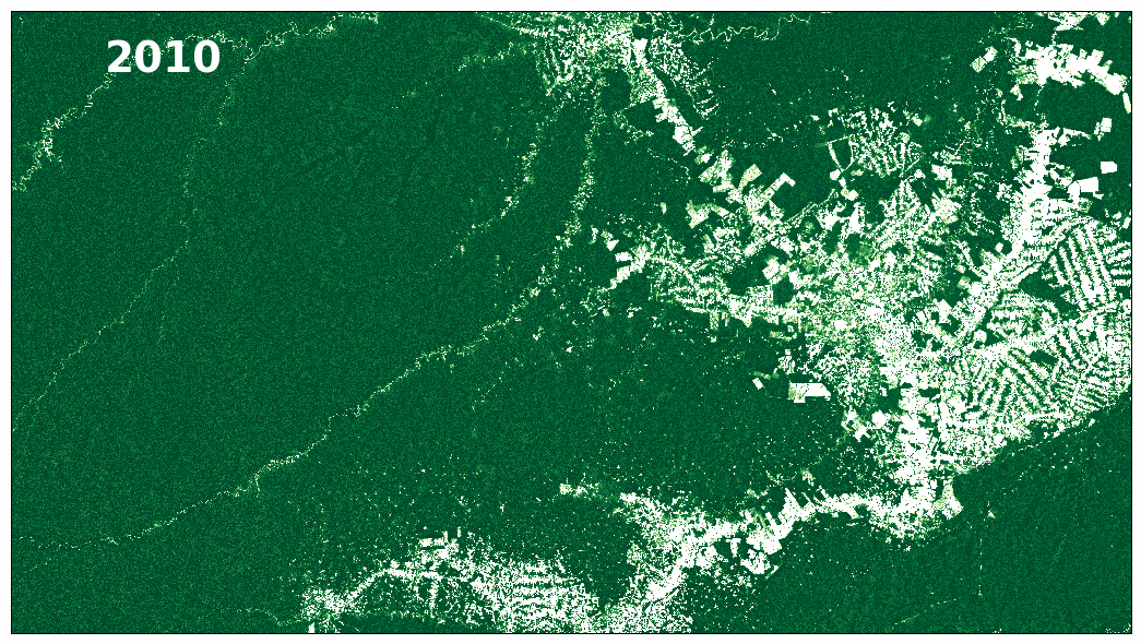 Biomass in the Amazon North of Bolivia, 2010-2020