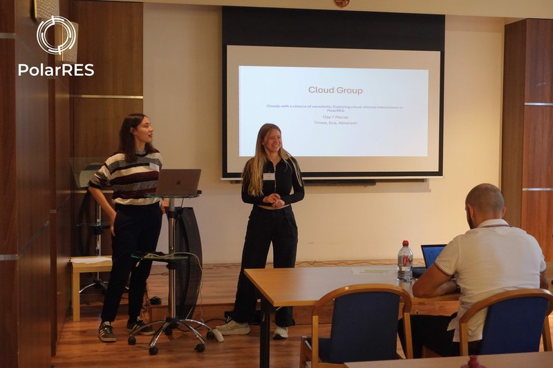 Students present at the PolarRES-PISCO hackathon