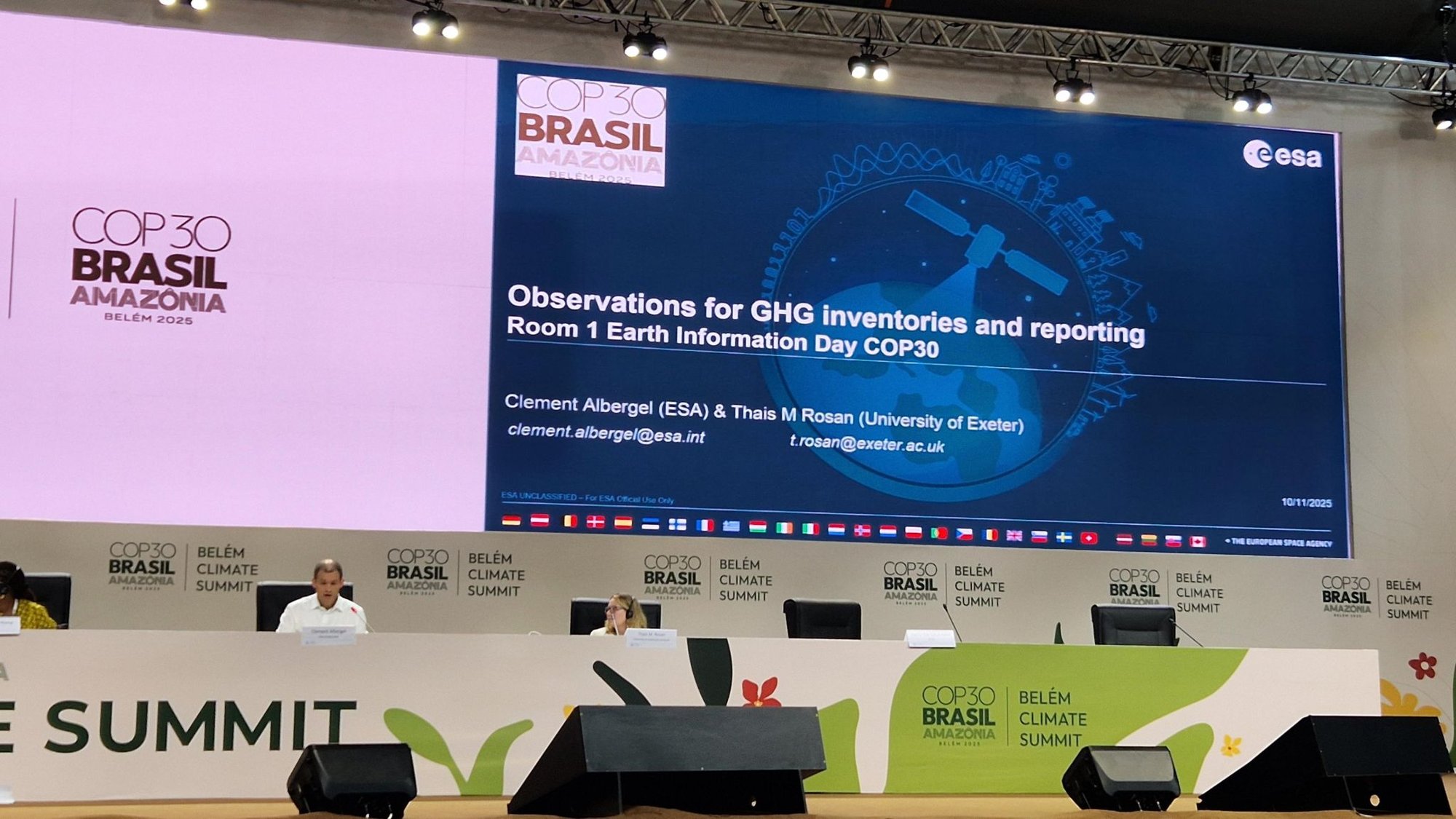 Observations for GHG inventories and reporting presented during the COP30 Earth Information Day