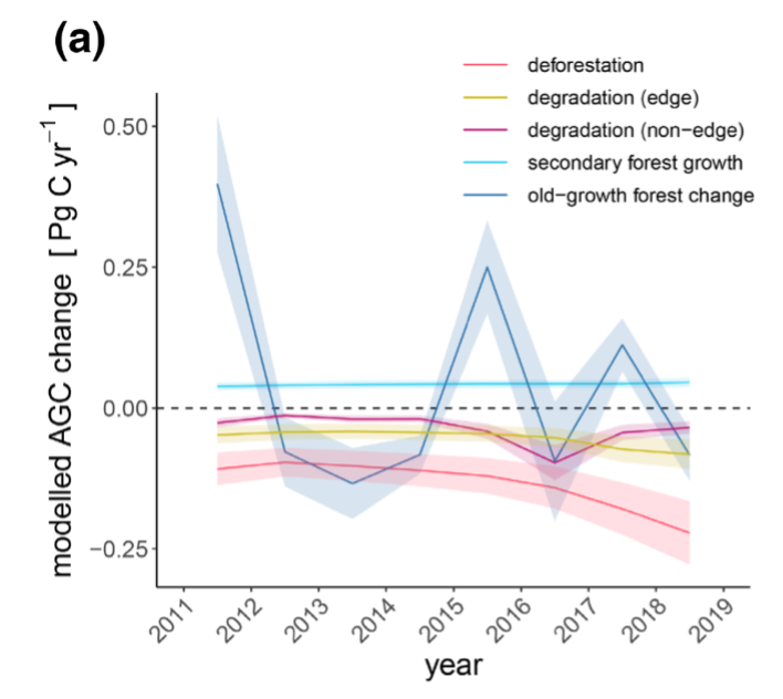 Figure 2. Change on annual biomass carbon 2011-2018